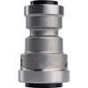QuickFitting 3-4 In. x 1-2 In. Push-to-Connect Stainless Steel Reducing Coupling SS841R 440364