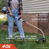 Senix 4QL 26.5cc 4-Cycle 17 In. Curved Shaft Gas Powered String Trimmer GTC4QL-L 750575