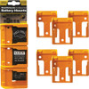 StealthMounts Battery Mounts for DEWALT 20V-60V MAX (6-Pack) BM-DW20-YLW-6 323234