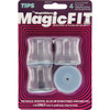 Magic Sliders Magic Fit 1-1/4 In. - 1-7/16 In. Round Slider (4-Pack)