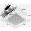 Panasonic Whisper Thin 80/100 CFM 0.5/0.9 Sones 120V Auto Bath Exhaust Fan Panasonic Whisper Thin 80/100 CFM 0.5/0.9 Sones 120V Auto Bath Exhaust Fan