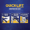 Irwin QUICK-LIFT Construction Jack IRHT83100 391341