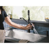 Moen Nolia 1-Handle Pull-Down Widespread Kitchen Faucet, Matte Black 87886BL 452426