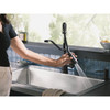 Moen Nolia 1-Handle Pull-Down Widespread Kitchen Faucet, Matte Black 87886BL 452426