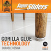 Gorilla Super Sliders 1-1-2 In. Beige Felt Pad (24-Piece) 4718324BG 208451