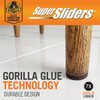 Gorilla Super Sliders 1 In. Brown Felt Pad (48-Piece) 4728624BG 256504