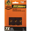 Gorilla Super Sliders 1 In. Brown Felt Pad (16-Piece) 4728424BG 247878