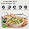 Gotham Steel 10 In. Hammered Cream Collection Fry Pan With Lid 1558 615450