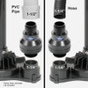 Superior Pump 1-1-4 In. MPT x 1-1-4 In. Barb or 1-1-2 In. Slip ABS Check Valve 99507 436149