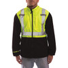 High Visibility Fleece Liner/Jacket, Polyester, Class 2 R, Green/Yellow, 3XL