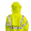Tingley Arc Flash Flame Resistant Rain Jacket, PVC, Class 3 Lime, 2XL J44122