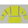 Tingley High Visibility T-Shirt, 3, R, Polyester, Green-Yellow, L S75522