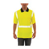 Tingley Men's Polo Shirt, Polyester, Pullover, Green/Yellow, 3XL S74022