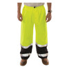 Tingley High-Visibility Pants, 4XL, Black; Green; Yellow, Polyurethane P27122