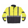 Quilted Bomber Jacket, 300D Oxford Polyester, Class 3 Type R, Hi-Viz Lime, S