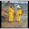 Rain Pants, Polyurethane, 29 in Inseam, Drawstring Closure, Yellow, Size M  P21107