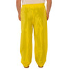 Rain Pants, Polyurethane, 32 in Inseam, Drawstring Closure, Yellow, Size 2XL  P21107.2X.02