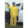 Rain Pants, Polyurethane, 32 in Inseam, Drawstring Closure, Yellow, Size 2XL  P21107.2X.02