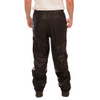Rain Pants, Polyurethane, 28 in Inseam, Drawstring Closure, Black, Size S  P67013.SM