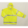 Tingley Flame Resistant Rain Jacket, PVC, Class 3 R, Green-Yellow, M J53122