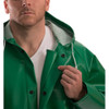 Tingley Safetyflex Flame Resistant Rain Jacket, Green, L J41108
