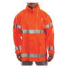 Tingley Flame Resistant Rain Jacket, PVC, Class 3 R, Orange, S J53129