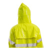Tingley Flame Resistant Rain Jacket, PVC, Class 3 R, Green-Yellow, 2XL J53122
