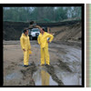 3-Piece Rainsuit w-Detachable Hood, PVC, Bib Overalls, .2mm Thickness, Yellow, M  S61317