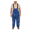 Rain Bib Overall, Polyurethane, 32 in Inseam, 10 mil Thickness, Blue, 4XL