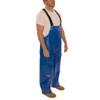 Rain Bib Overall, Polyurethane, 32 in Inseam, 10 mil Thickness, Blue, 4XL  O22001