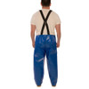 Rain Bib Overall, Polyurethane, 32 in Inseam, 10 mil Thickness, Blue, 4XL  O22001