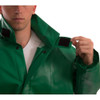 Flame Resistant Rain Jacket, 5XL, 13 oz Heavy Duty PVC, Snap Closure  J41248