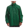 Flame Resistant Rain Jacket, XL, 13 oz Heavy Duty PVC, snaps Closure
