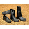 Overshoes, Plain Toe, PVC, 5 in Height, Pull On Closure, Cleated Sole, Black, S  35111