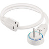 Maximm 1 Ft. 14/3 White 1-Outlet 360 Deg. Rotating Plug Extension Cord