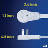 Maximm 6 Ft. 16-3 White 3-Outlet 360 Deg. Rotating Plug & USB-C Extension Cord ADW-360-C406-W 564436