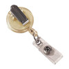36" Spring Clip with Snap-On ID Strap Retracting ID Card Reels, 12/PK