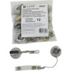 36" Spring Clip with Snap-On ID Strap Retracting ID Card Reels, 12-PK  88207