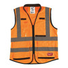 Class 2 High Visibility Orange Performance Safety Vest - S/M