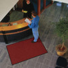Entrance Mat, Polypropylene, 3-8 in Thick, Red-Black, 3 ft W x 10 ft L  117S0310RB