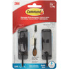 Command Medium Bath Hooks, Matte Black, 2 Hooks, 4 Strips BATH43-MB-2ES 241780