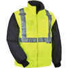 Ergodyne 3-in-1 Jacket/Vest, 300D Oxford Polyester, Class 2 Type R, Hi-Viz Lime, 4XL 8287