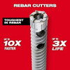 Milwaukee Tool 3-4 in. x 18 in. Straight Shank Rebar Cutter 48-20-6782