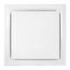 American Louver 8 in Square Square Plaque Diffuser, White STR-PQ-8W