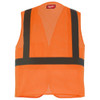 Class 2 High Visibility Orange Mesh One Pocket Safety Vest - L-XL  48-73-2246