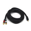 Monoprice A/V Cable, 3.5mm(M)/2 RCA(M),10ft 5599