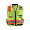 Class 2 Surveyor's High Visibility Yellow Safety Vest - 2X-Large/3X-Large