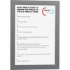 Manufacturer Varies Sign Holder,5-1-2" x 8-1-2",PVC,PK2 491323