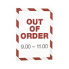Manufacturer Varies Sign Holder,Red; White,14.06" H,PK2 4772132