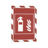 Manufacturer Varies Sign Holder,Red; White,14.06" H,PK2 4772132